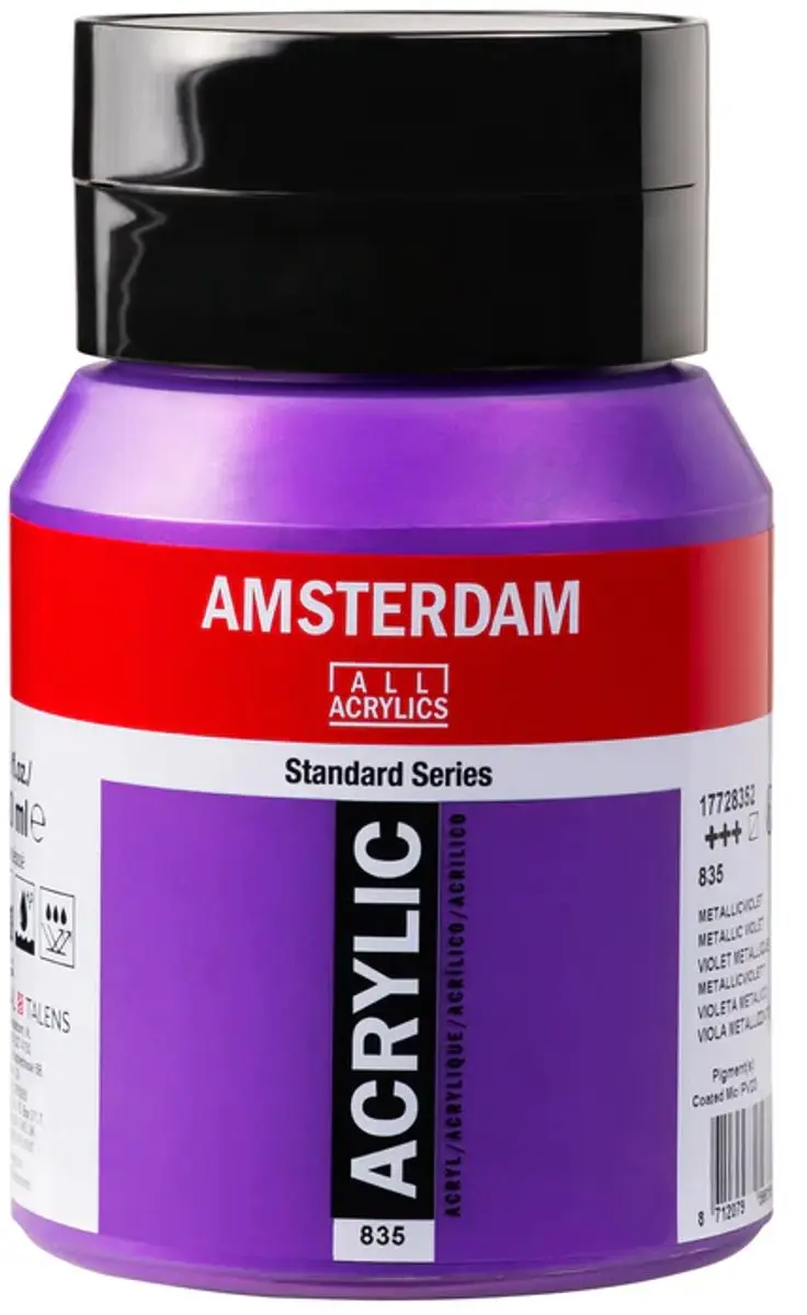 Amsterdam Standard Acrylverf Metallicviolet 500ml