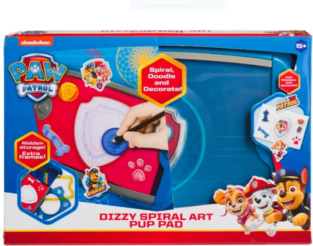 PAW Patrol Spiral Art Pup Pad - Tekenen met stickers - Blauw