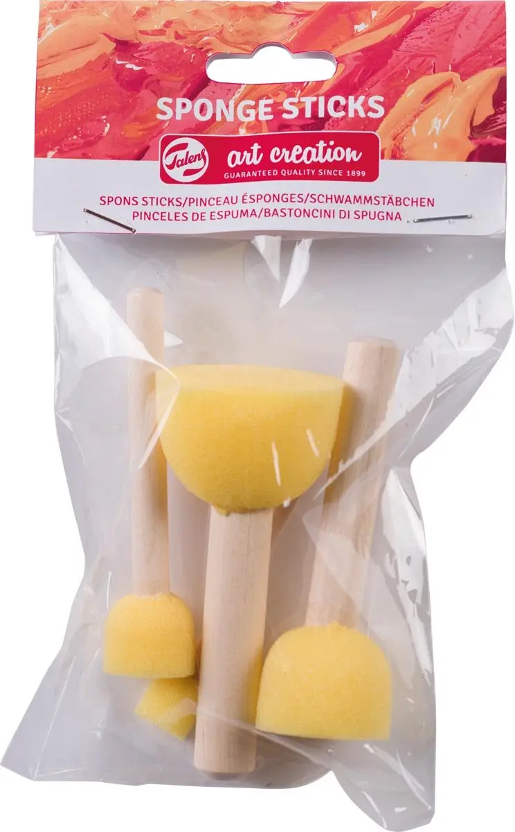 Talens Spons Sticks Geel Knutselset - 4 Stuks