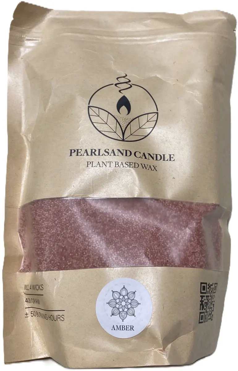 Ideas 4 Seasons Kaarsenzand Amber Geurkaars 400g