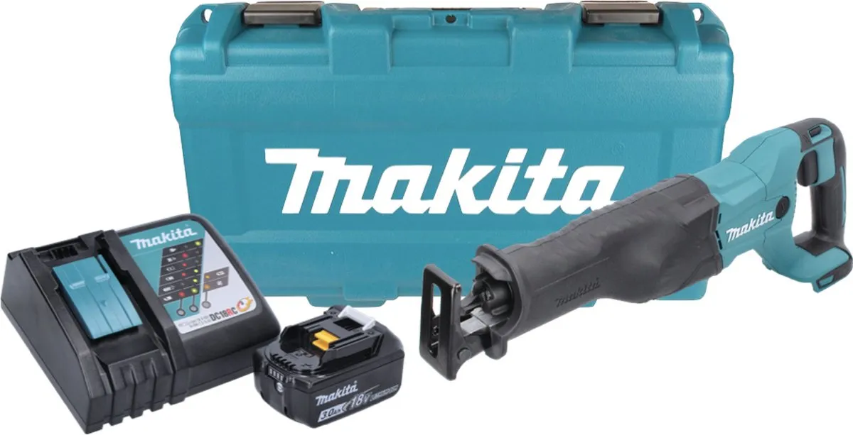 Makita DJR186RF1K Accu Reciprozaag 18V - 3.0Ah - Koffer - afbeelding 2 van 5