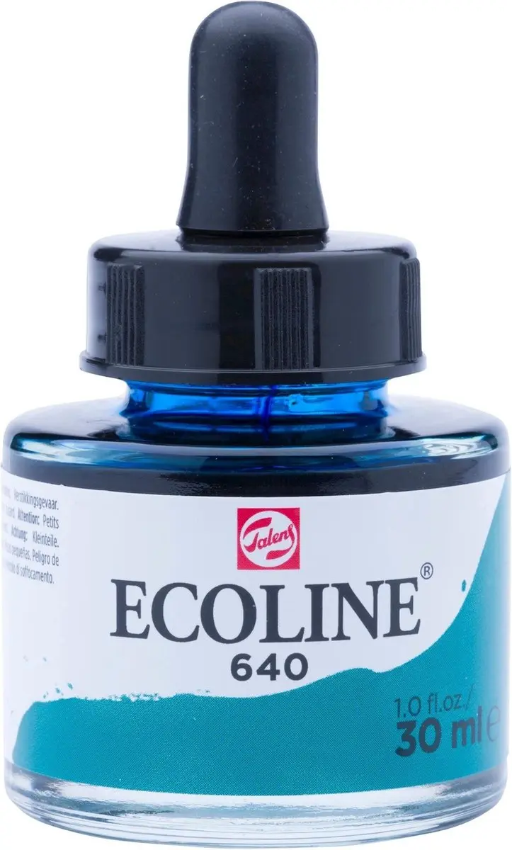 Ecoline 30ml Verf Blauwgroen