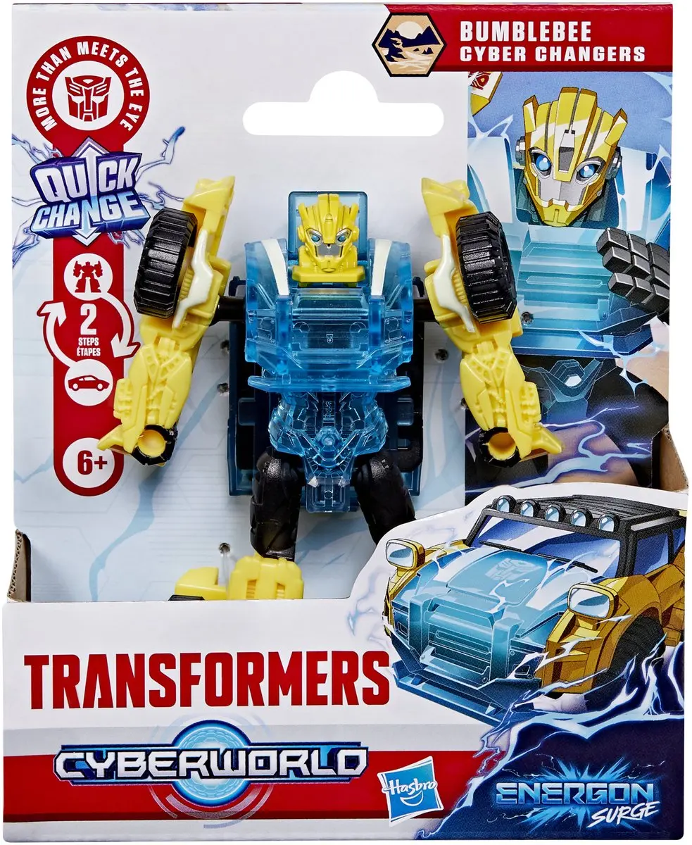 Transformers Cyber Changers Bumblebee Engeron Surge G3257 Actiefiguur