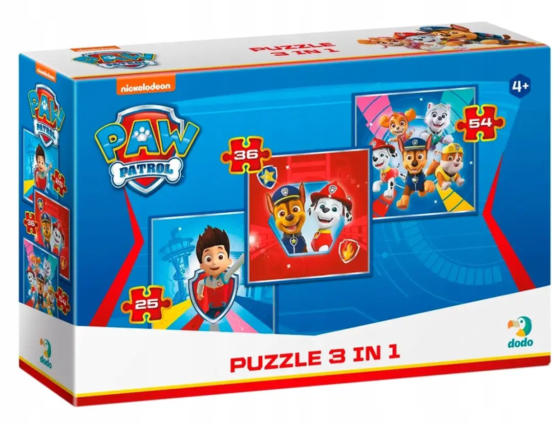 PAW Patrol Educatieve Puzzels 3-in-1
