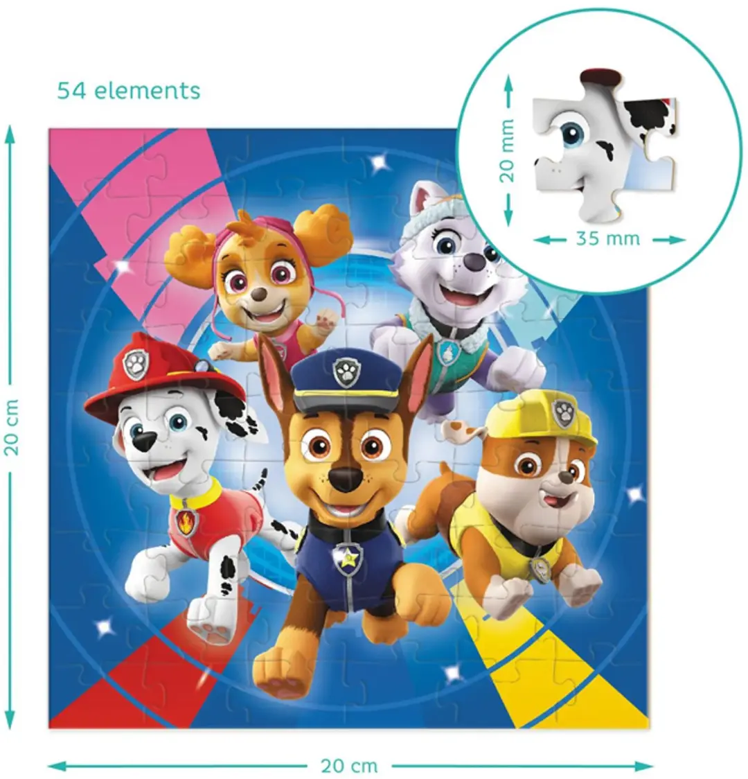 PAW Patrol Educatieve Puzzels 3-in-1 - 115 Stuks - Meerkleurig