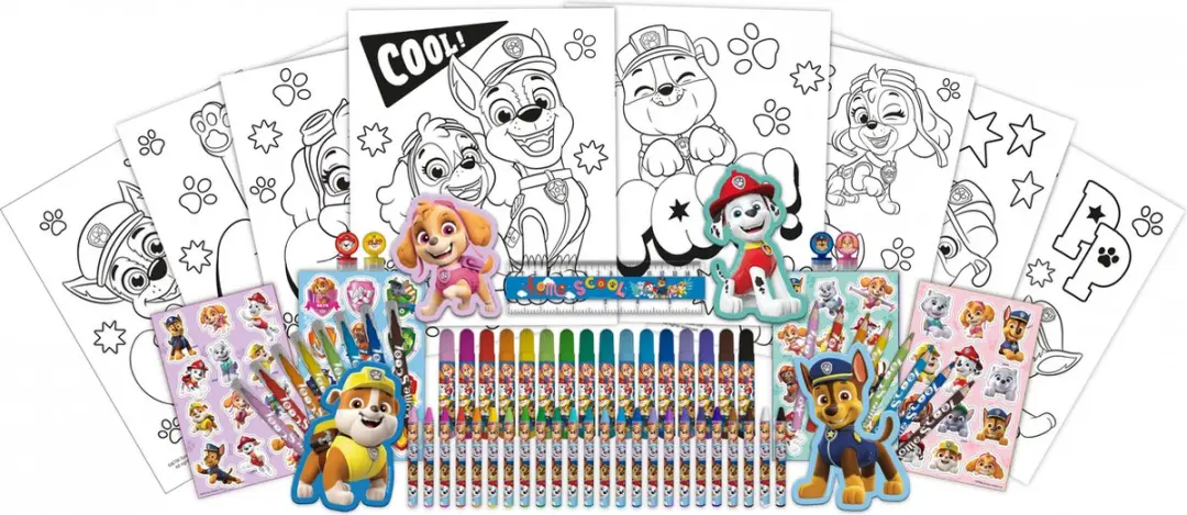 PAW Patrol Super Deluxe Kleurset 60-delig - Multicolor