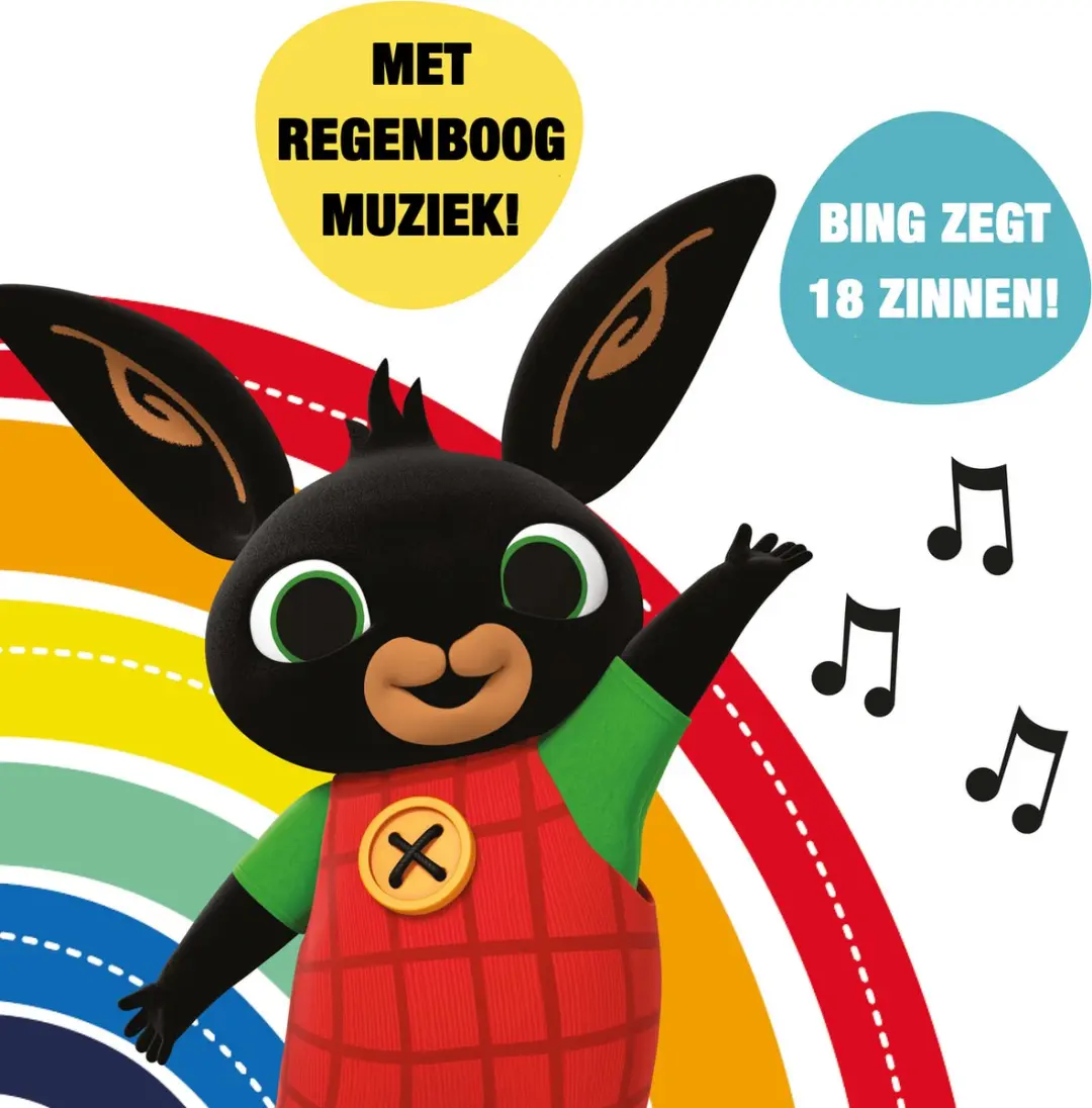Bing Rainybow Knuffel - Multikleur
