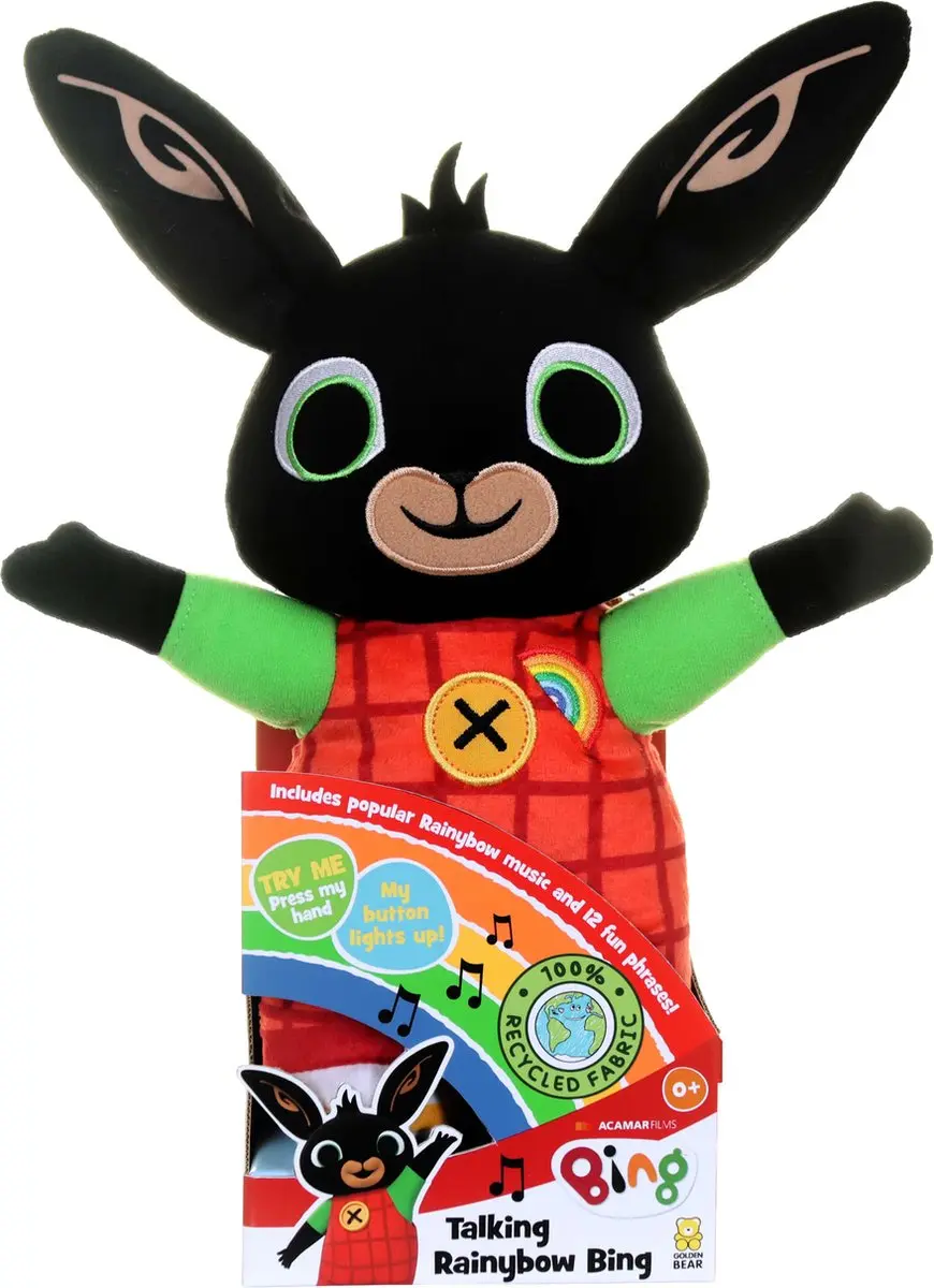 Bing Rainybow Knuffel - Multikleur