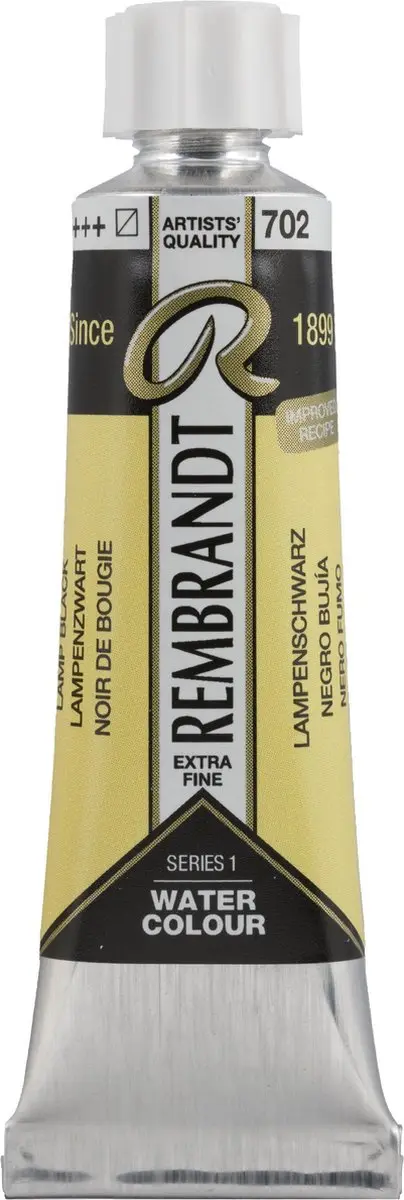 Rembrandt Aquarelverf Tube Lampenzwart 702
