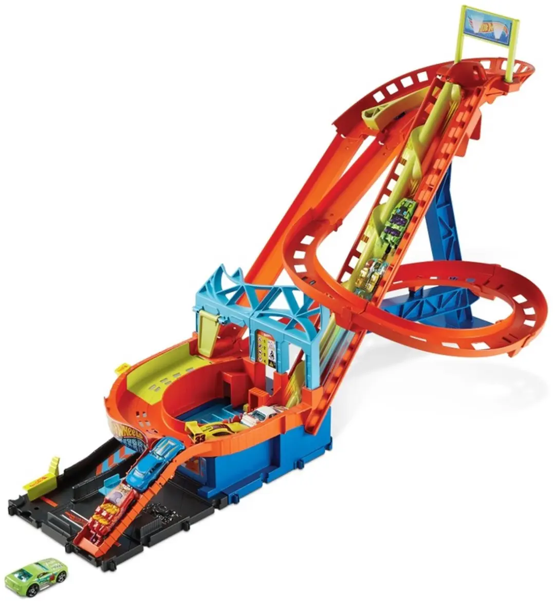 Hot Wheels City Roller Coaster Rally Racebaan