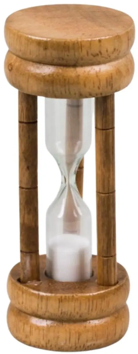 Metaltex Zandloper 3 minuten - Donker hout