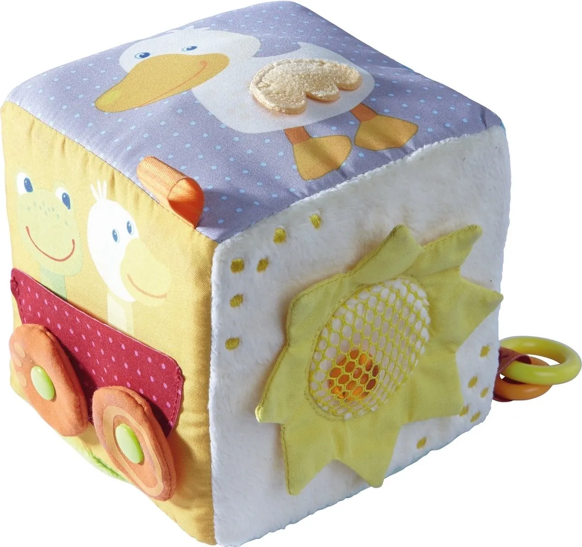 Haba Speelkubus Toverkikker 10x10cm - Multicolor