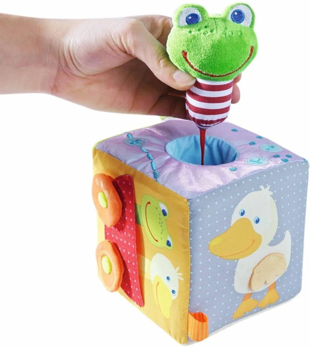 Haba Speelkubus Toverkikker 10x10cm - Multicolor