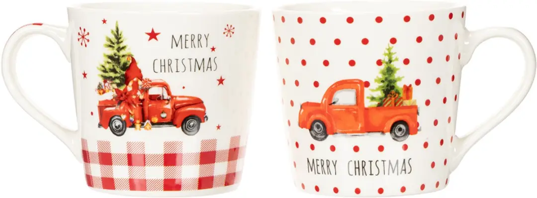 Kaemingk Kerstmok Auto & Kerstboom - 2 Stuks - 10cm - Multicolor - afbeelding 6 van 6
