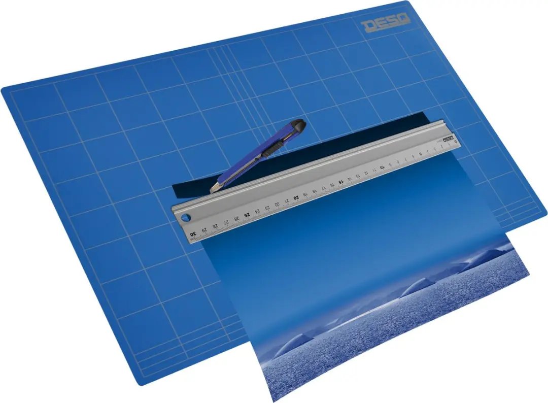 Desq Snijmat 86.10692 - 3 Laags Zelfherstellend 45x60cm Blauw