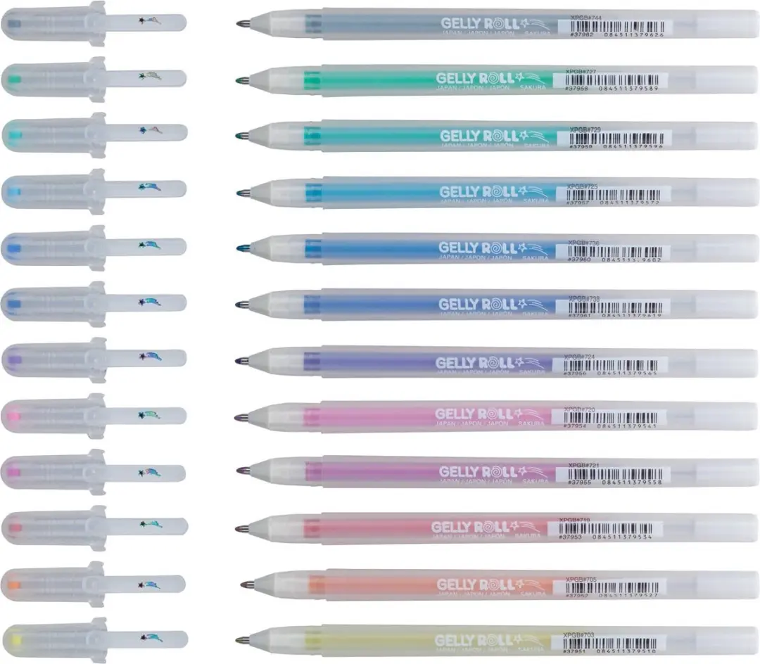 Sakura Gelly Roll Stardust Gelschrijver - 6 Stuks