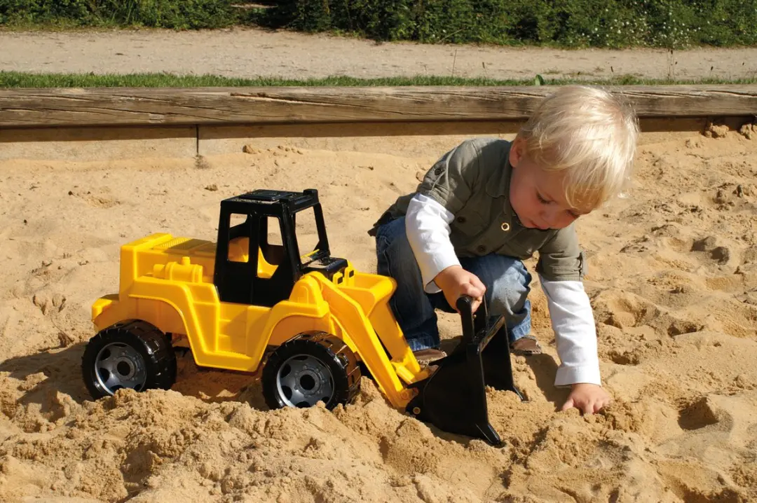 Lena Shovel Giga Trucks Junior 63cm SM02018 - Zwart/Geel