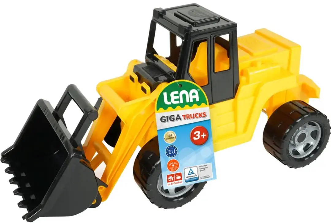 Lena Shovel Giga Trucks Junior 63cm SM02018 - Zwart/Geel