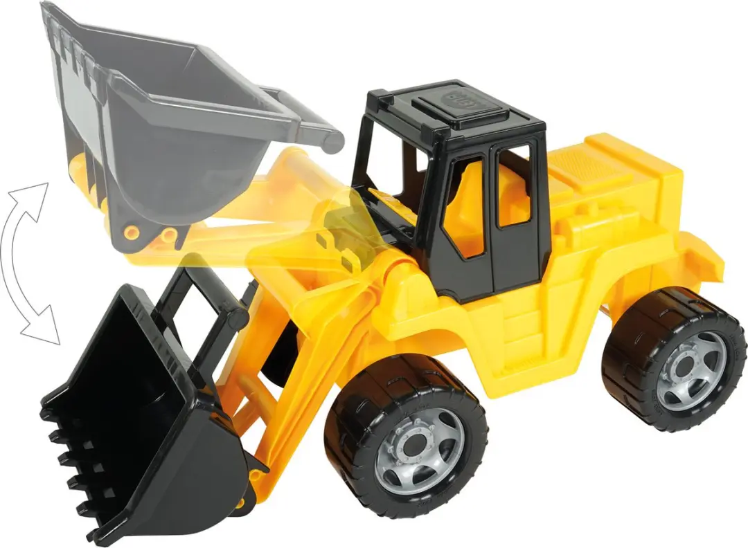 Lena Shovel Giga Trucks Junior 63cm SM02018 - Zwart/Geel