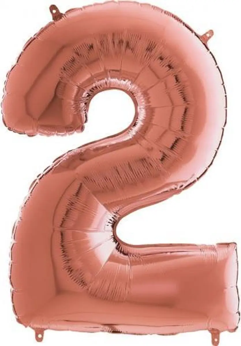 Grabo Balloons Cijfer 2 Folieballon 66cm