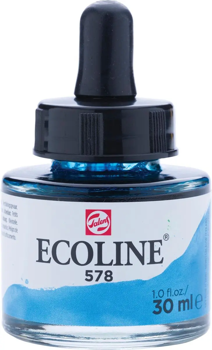 Talens Ecoline Hemelsblauw Waterverf 30ml