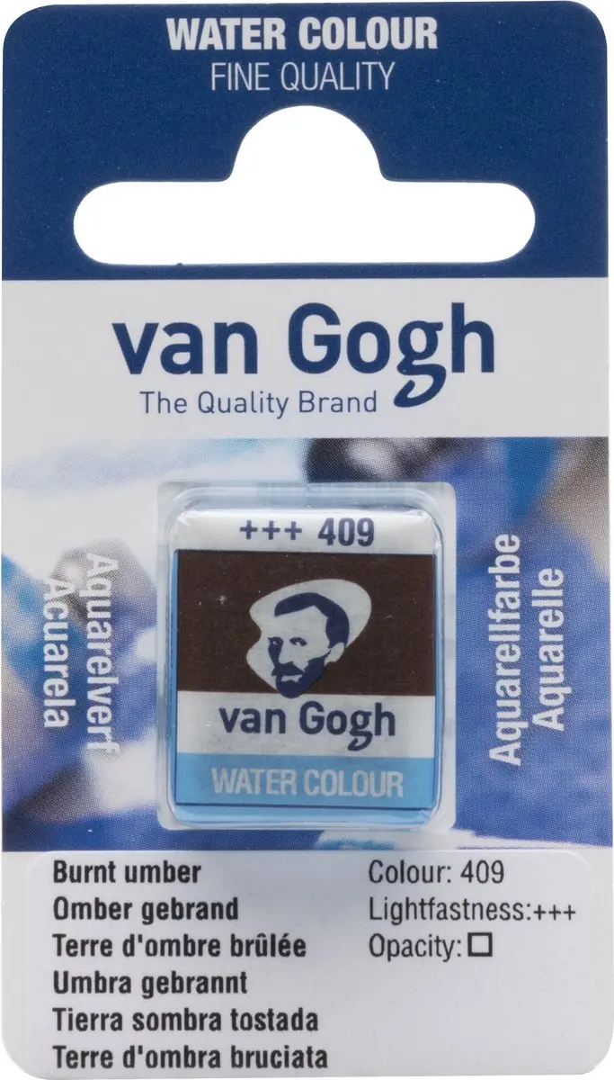 Van Gogh Aquarelverf Omber Gebrand