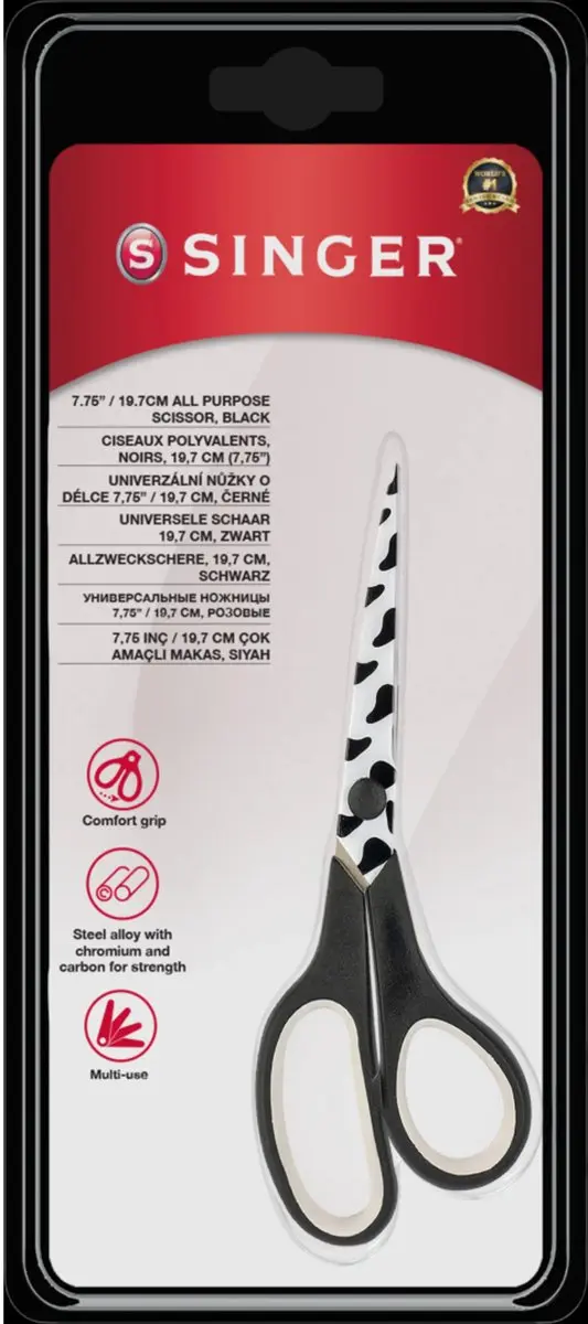 Singer Universele Schaar 19,7cm - Zwart