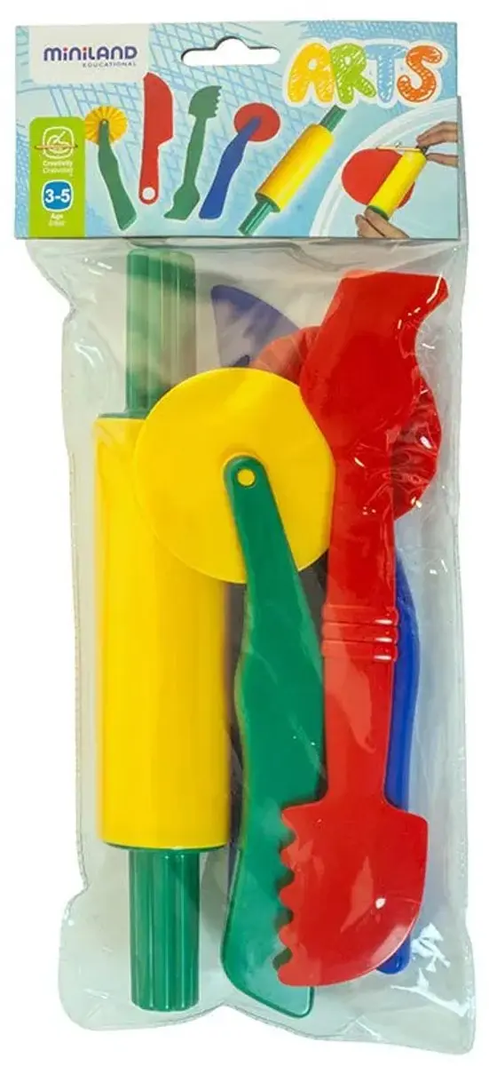 Miniland Plasticine - 5 Stuks Multi Kleur