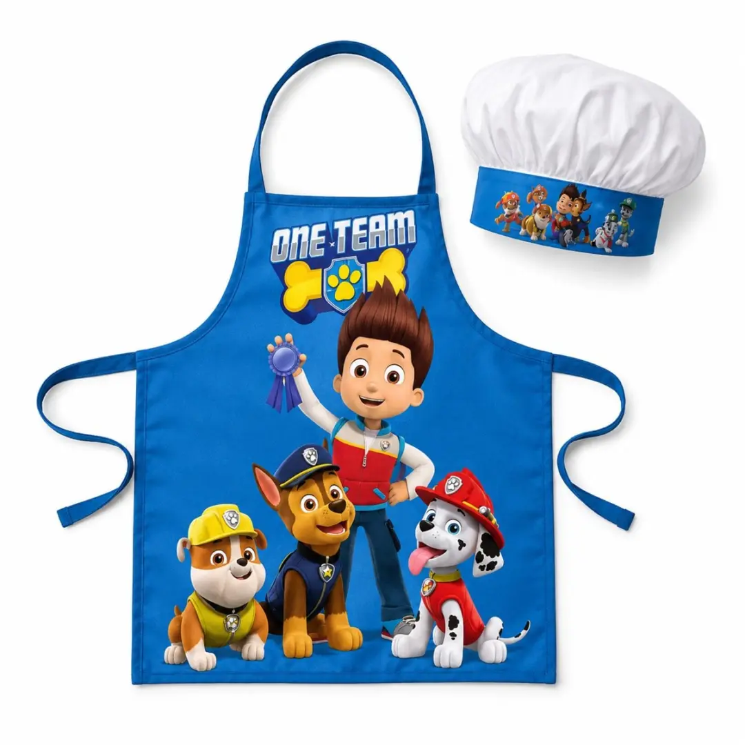 PAW Patrol Keukenset - Schort met Muts - One Size - Multicolor