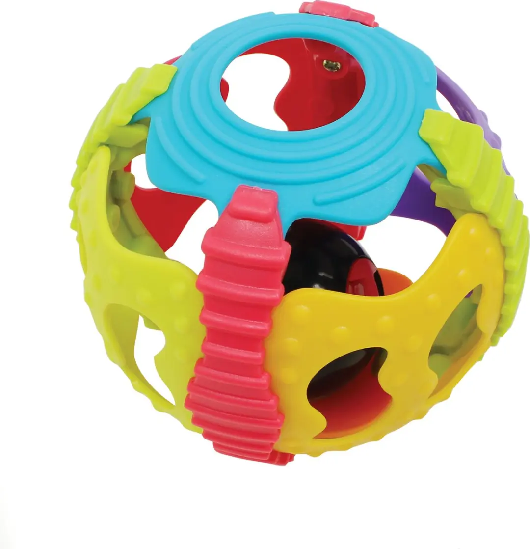 Playgro Shake Rattle and Roll Ball - Activiteitenbal - Multi - afbeelding 6 van 6