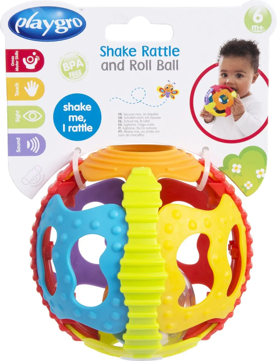 Playgro Shake Rattle and Roll Ball