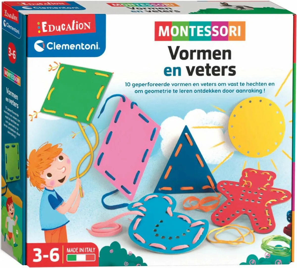 Clementoni Montessori Shapes & Laces