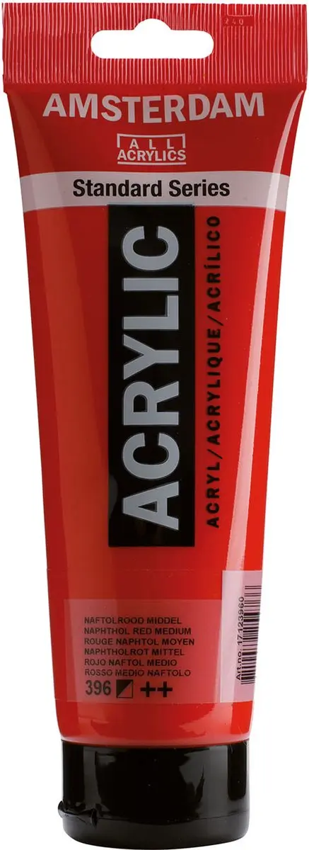 Amsterdam Standard Acrylverf 120ml - Naftolrood Middel 396 - afbeelding 6 van 6