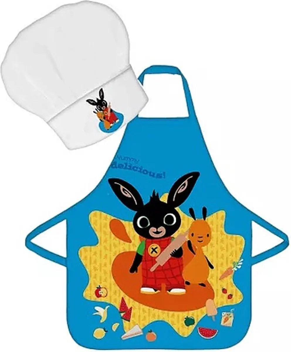 Bing Kinderschort met Koksmuts Blauw