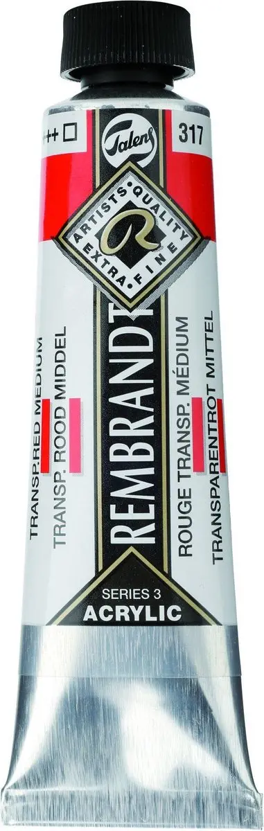 Rembrandt Acryl Verf Transp. Red Medium 317