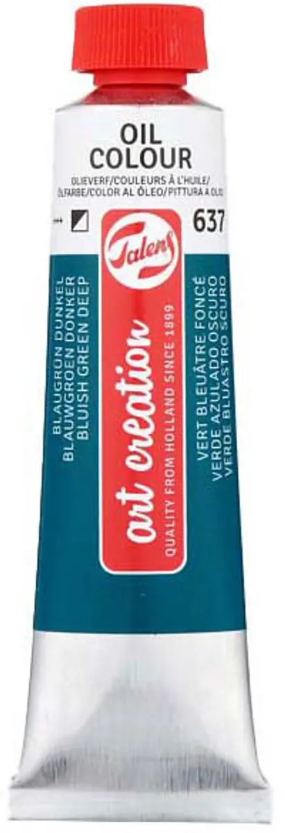 Talens Olieverf Tube Blauwgroen Donker 40ml