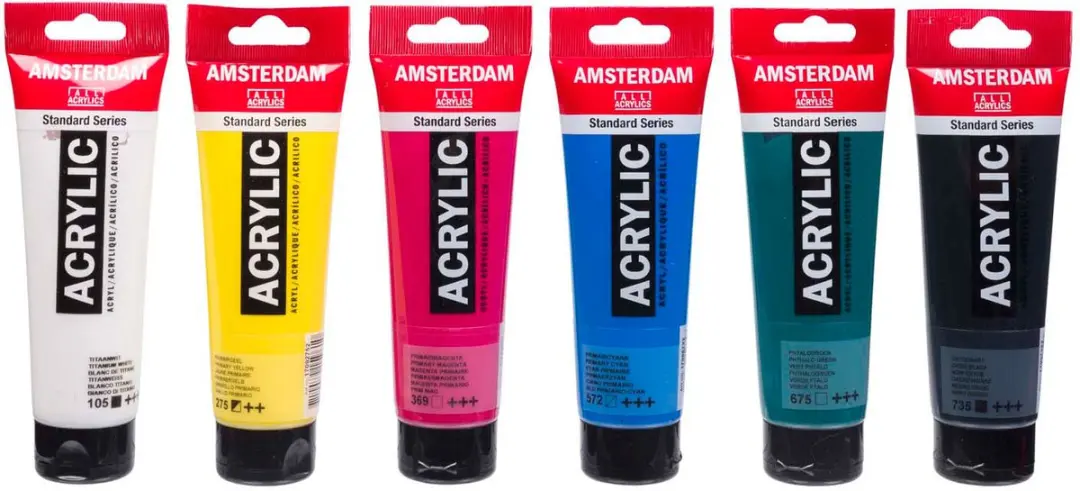 Amsterdam Standard Series Acrylverf Educatie Set 6x120ml - Assorti