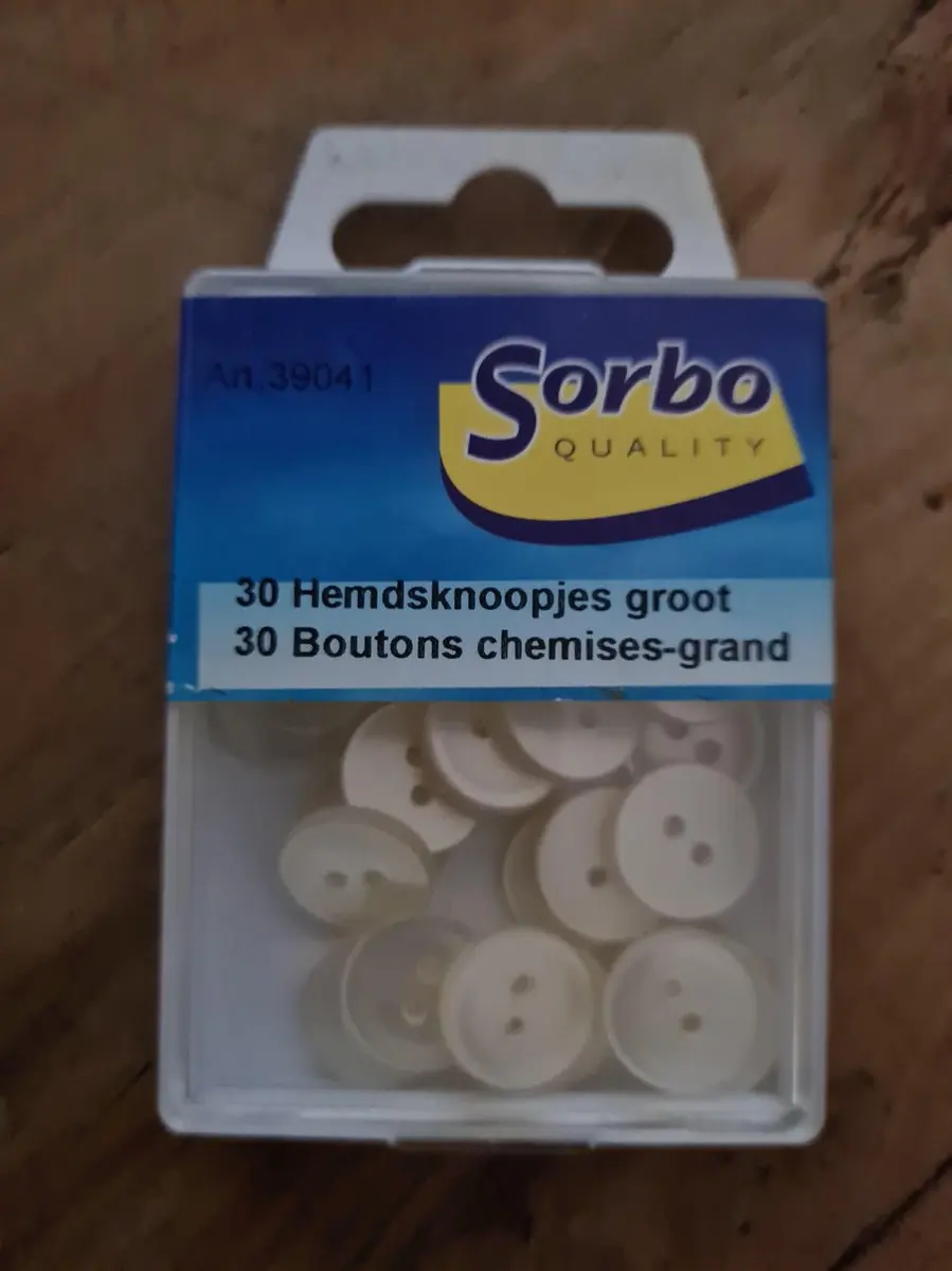 Sorbo Hemdsknoopjes 30 Stuks