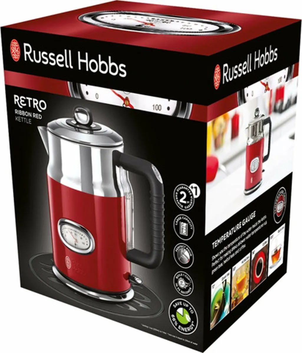 Russell Hobbs 21670-70 Waterkoker 2400W 1.7L - Rood/RVS