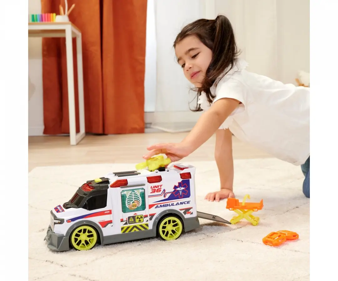 Dickie Toys Ziekenauto 203307003 - Rood/Wit