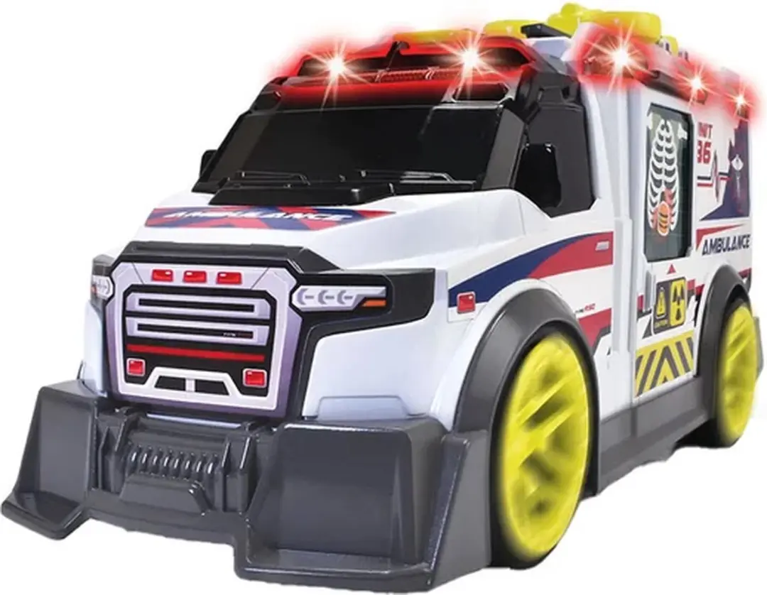 Dickie Toys Ziekenauto 203307003 - Rood/Wit