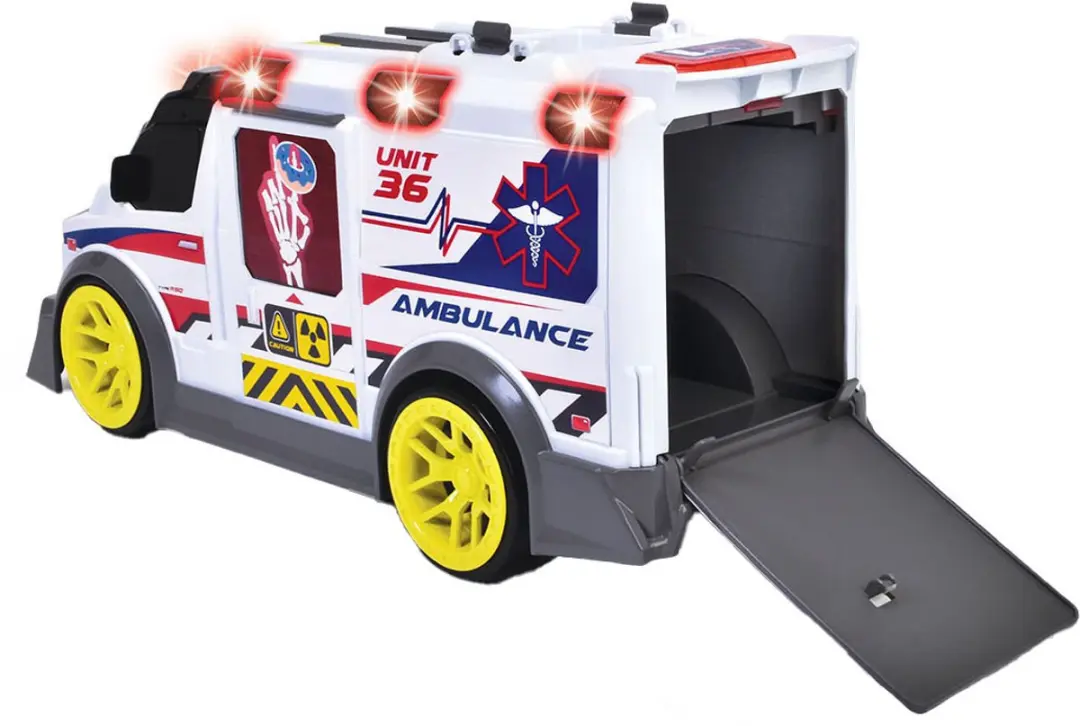 Dickie Toys Ziekenauto 203307003 - Rood/Wit