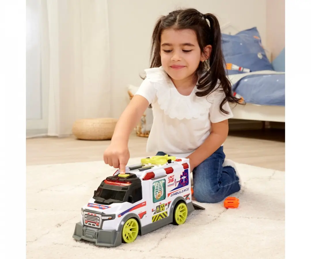 Dickie Toys Ziekenauto 203307003 - Rood/Wit