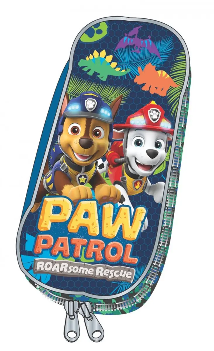 PAW Patrol Dino Rescue Etui 23,5 cm - Blauw/ Groen