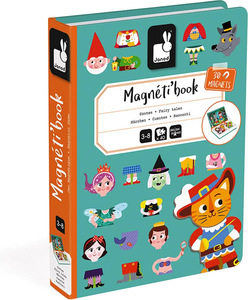 Janod Magnetibook Sprookjes J02588 - 30 Magneten