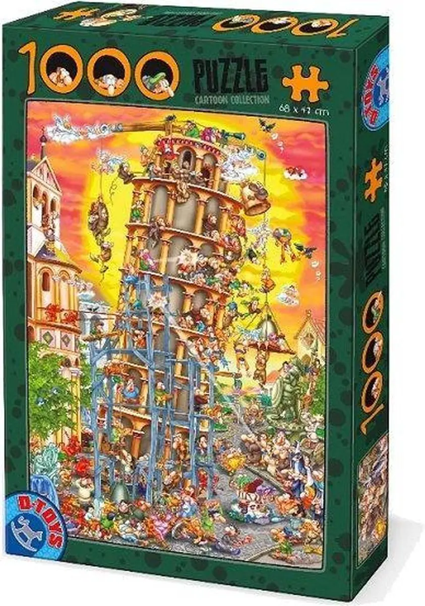 D-Toys Toren van Pisa Italië 1000-delige Legpuzzel - Meerkleurig