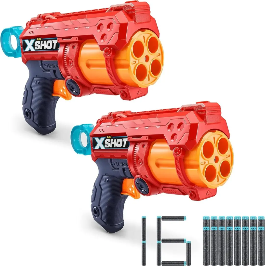 Zuru x Shot 2XFury 4 Blasters - Rood