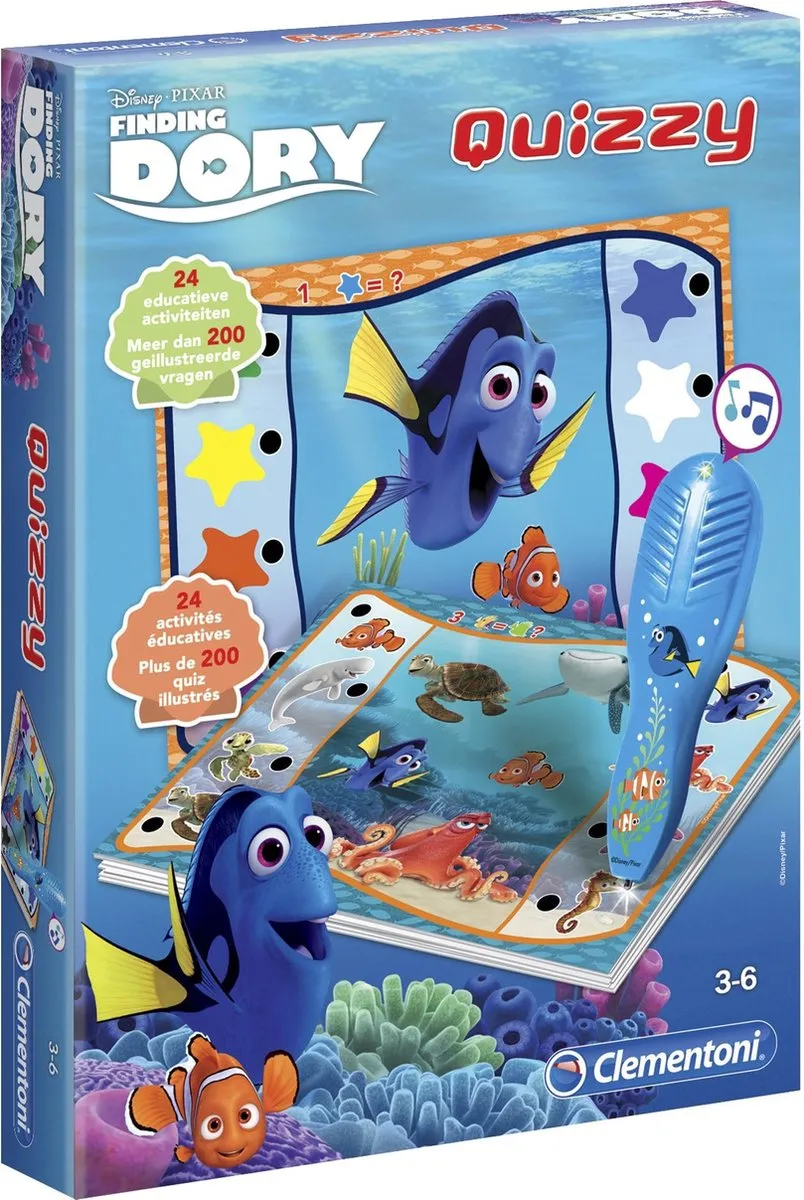 Clementoni Finding Dory Quizzy - Elektronisch Quizspel - 24 Activiteiten - afbeelding 3 van 3