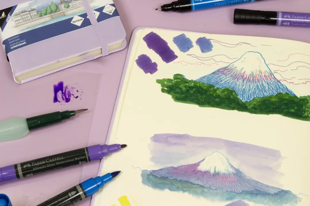 Kangaro K-861243 Schetsboek A4 - 80 Pagina's - Violet