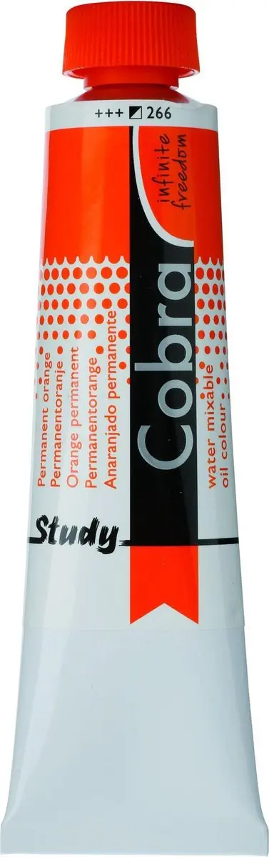 Cobra Study Olieverf 40ml Permanent Orange